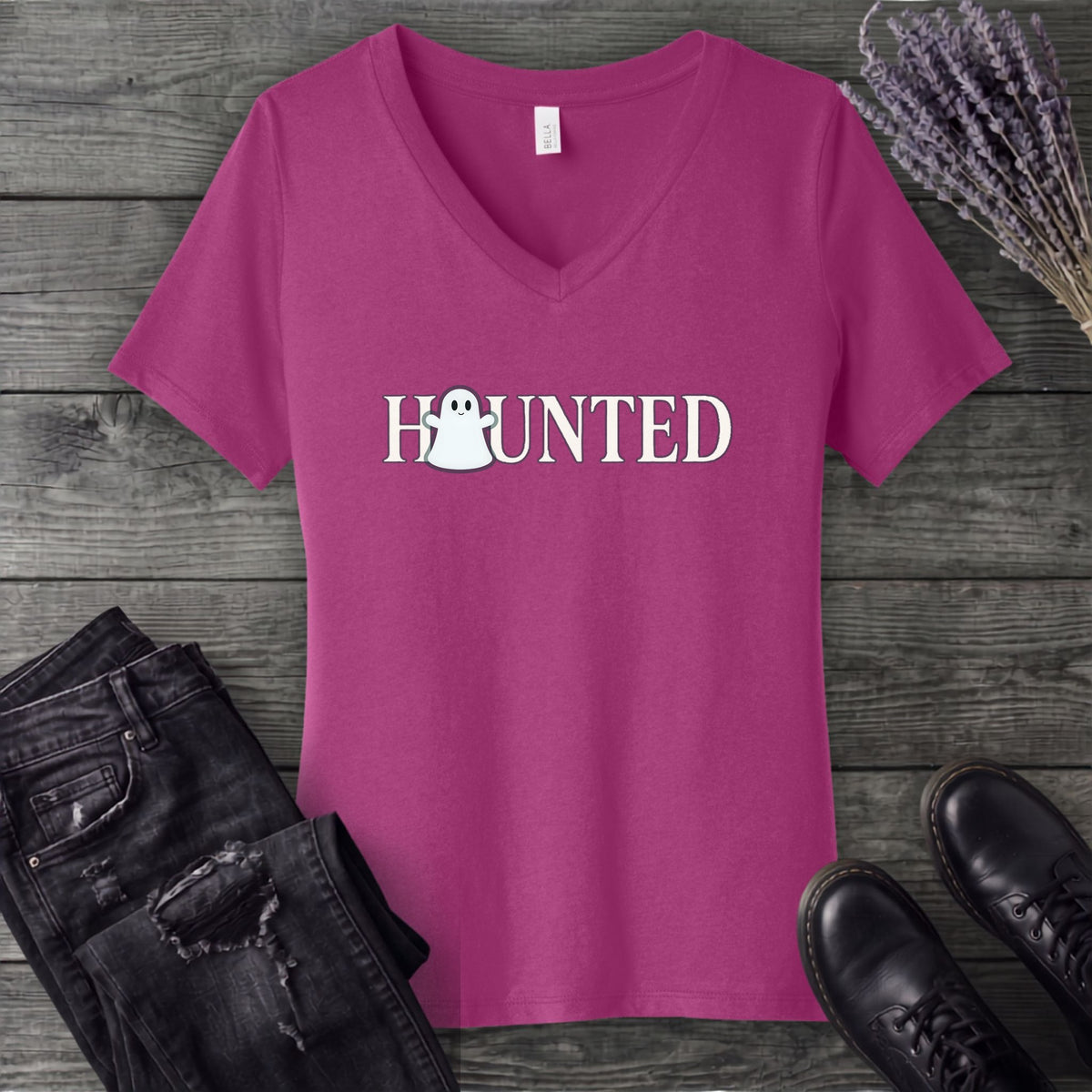 Haunted V-Neck T-Shirt