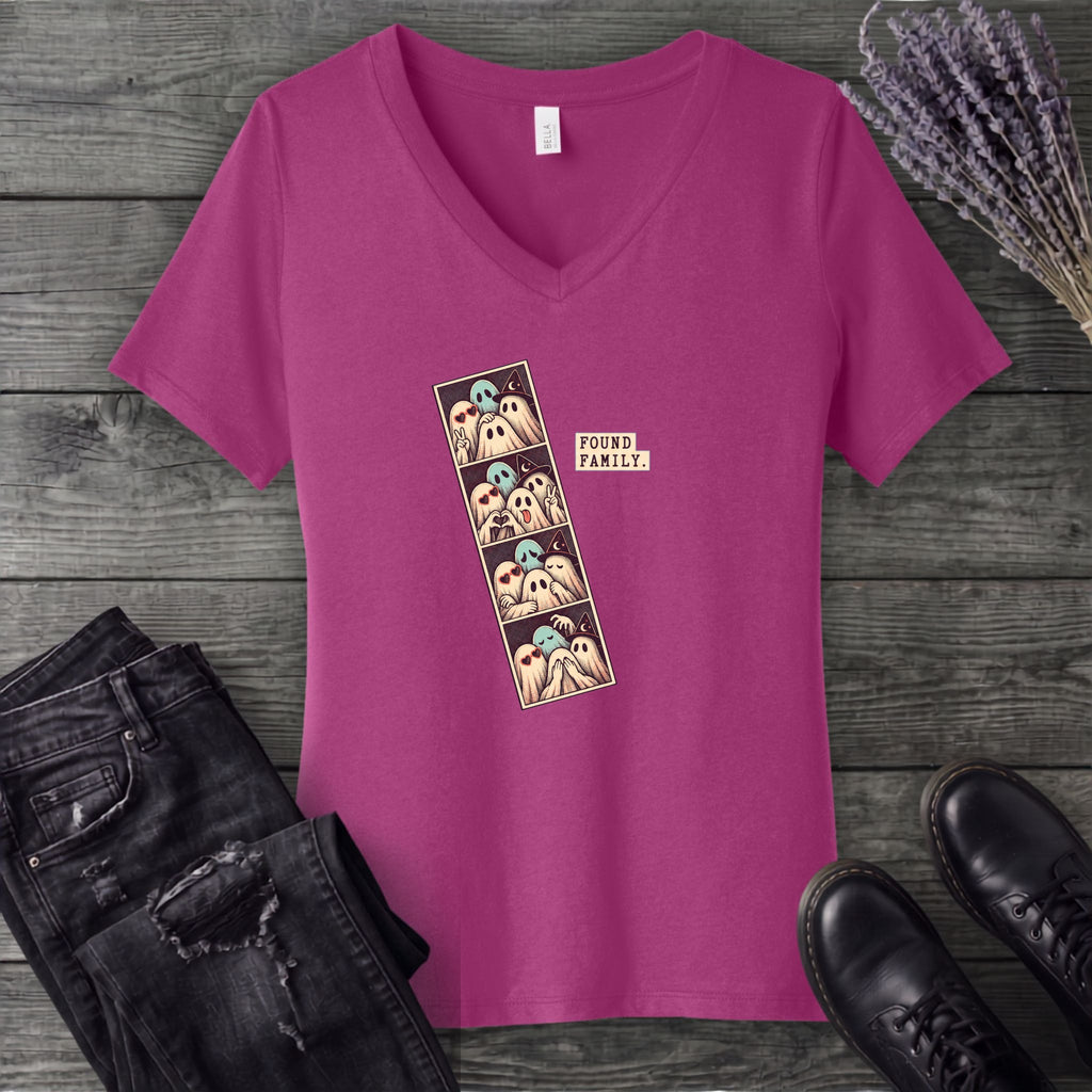 Found Family Photobooth V-Neck T-Shirt