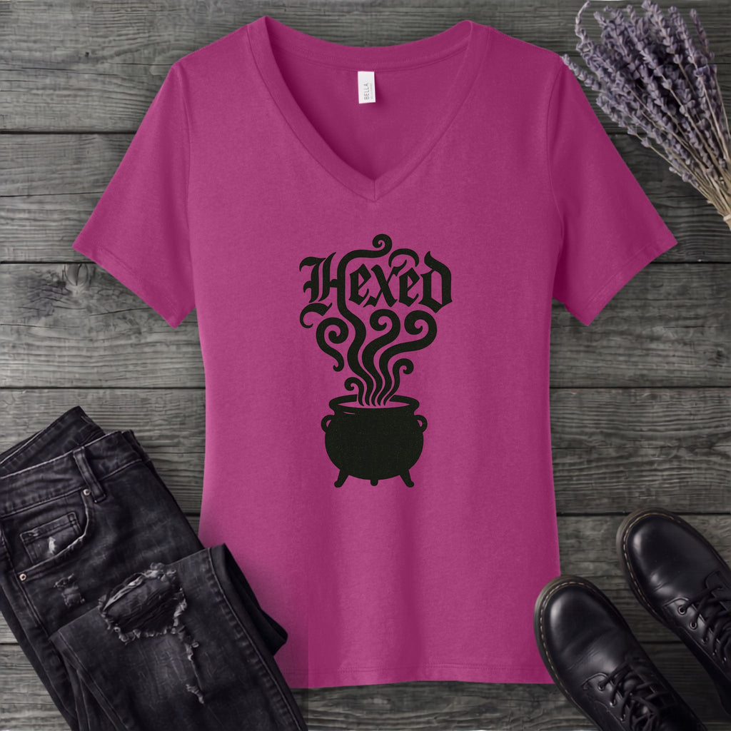 Hexed Cauldron V-Neck T-Shirt