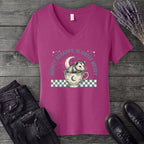 Might Scrappy Slightly Messy V-Neck T-Shirt