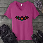 Bat Vinyl V-Neck T-Shirt