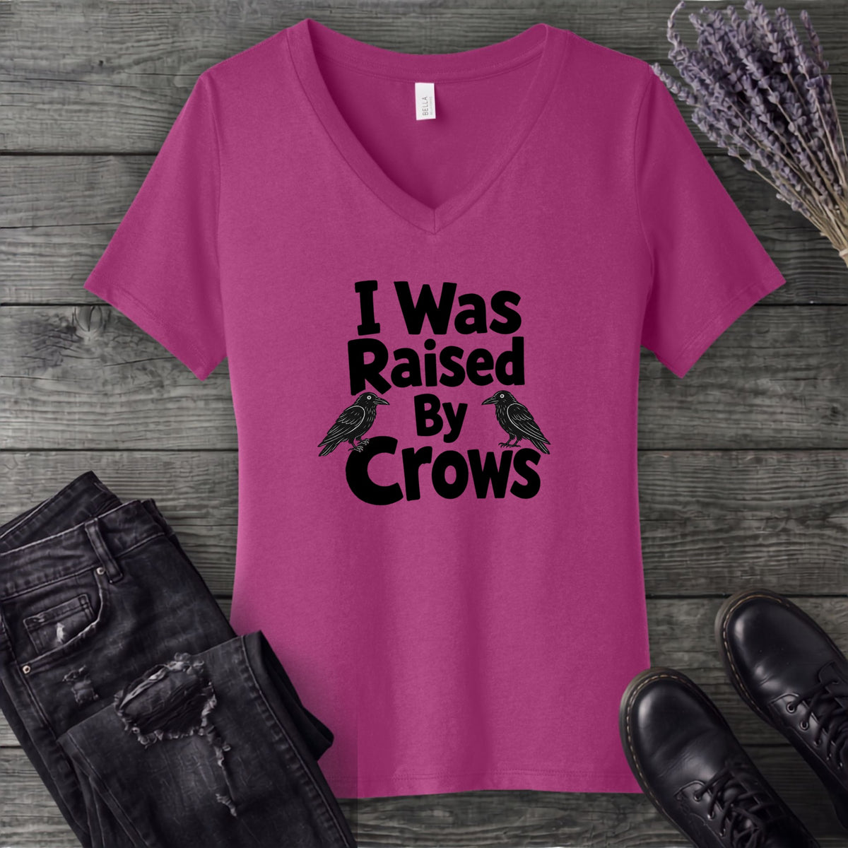 Raised By Crows V-Neck T-Shirt