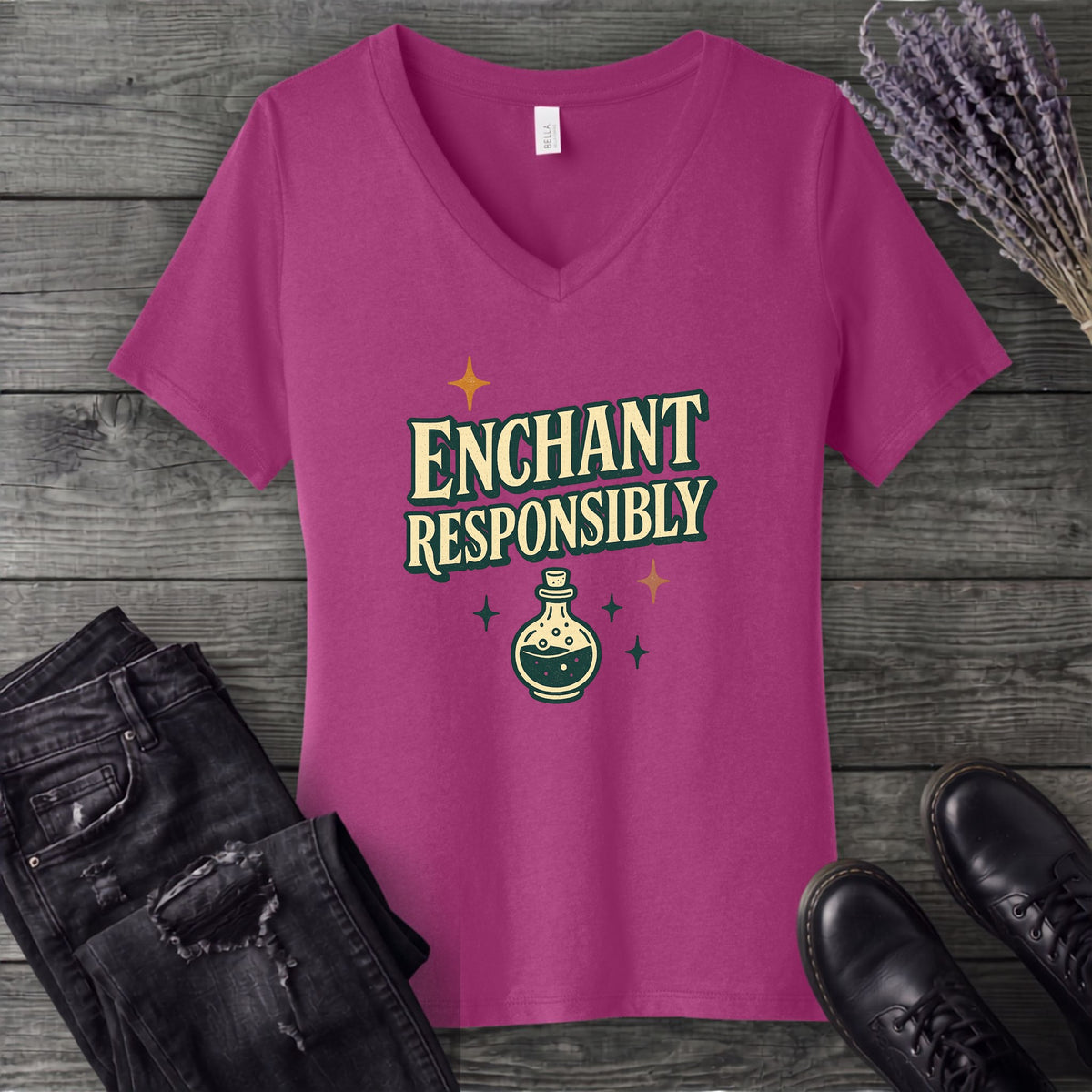 Enchant Responsibly V-Neck T-Shirt