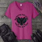 murdering bad vibes V-Neck T-Shirt