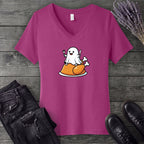 Ghost On Turkey V-Neck T-Shirt