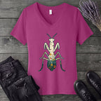 Mantis Silhouette V-Neck T-Shirt