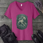 Woodland Spirits Hound V-Neck T-Shirt