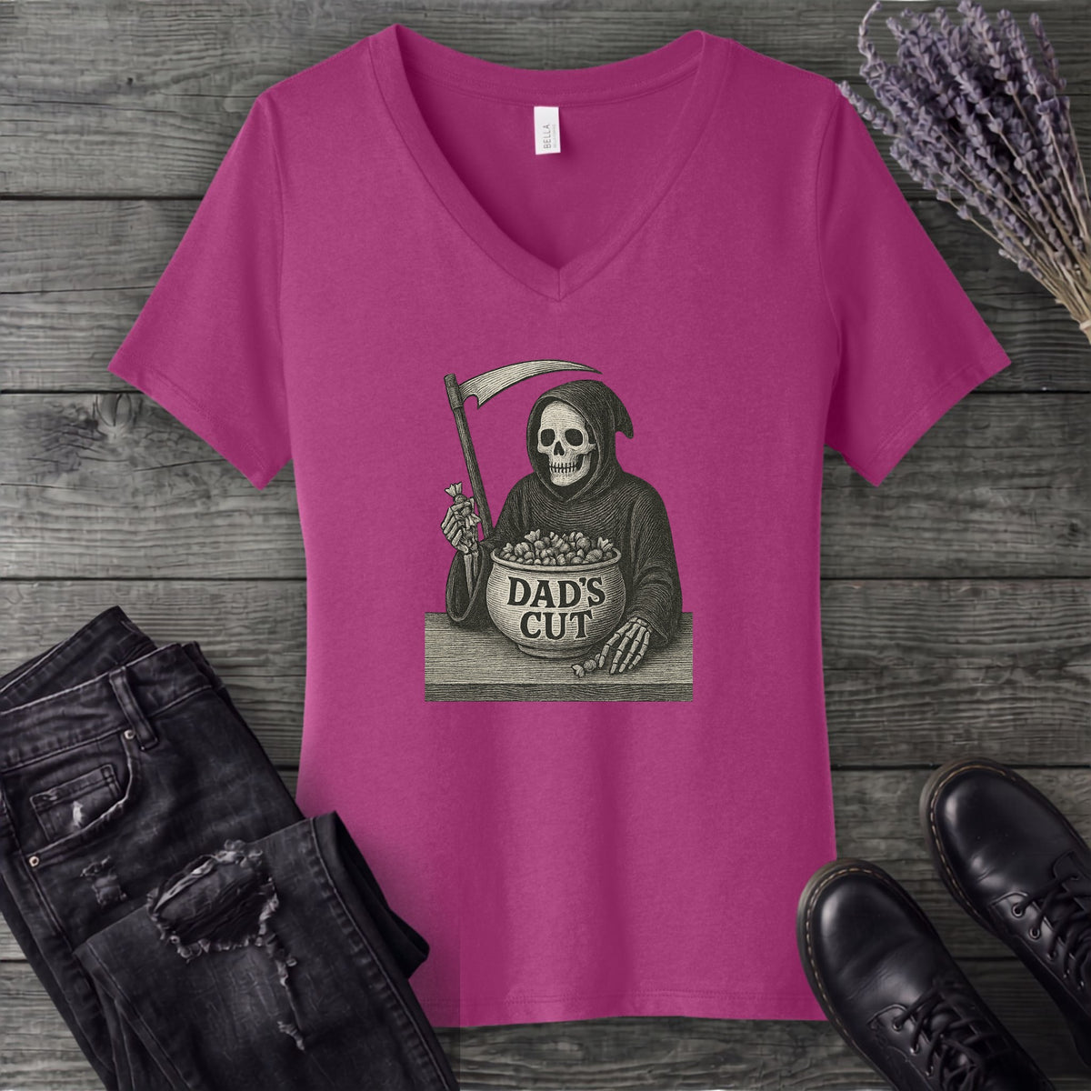 Dad's Cut V-Neck T-Shirt
