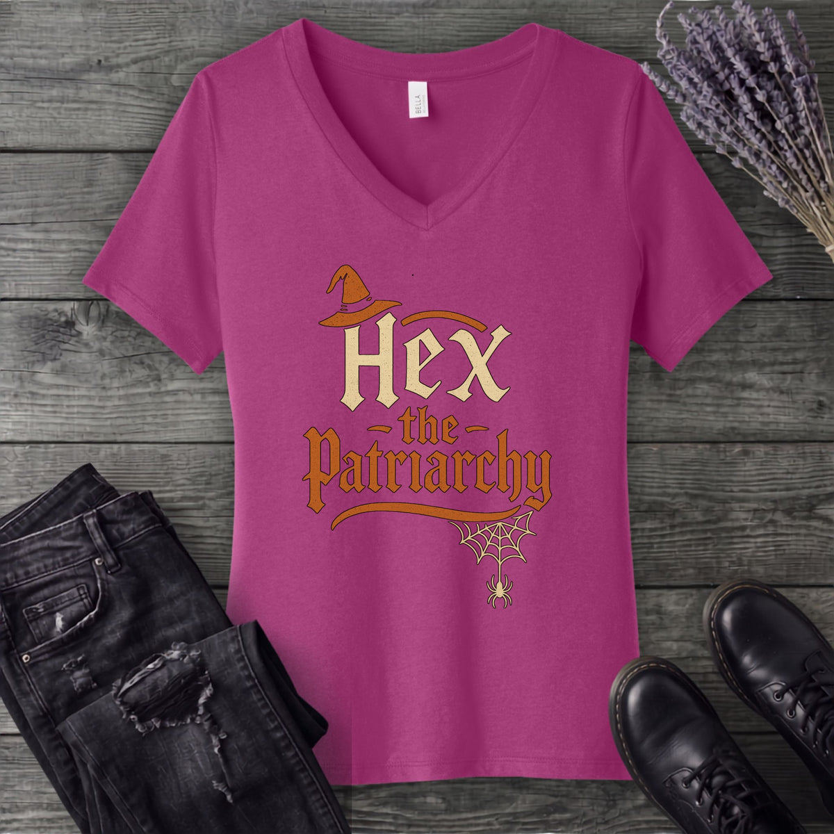 Hex The Patriarchy V-Neck T-Shirt