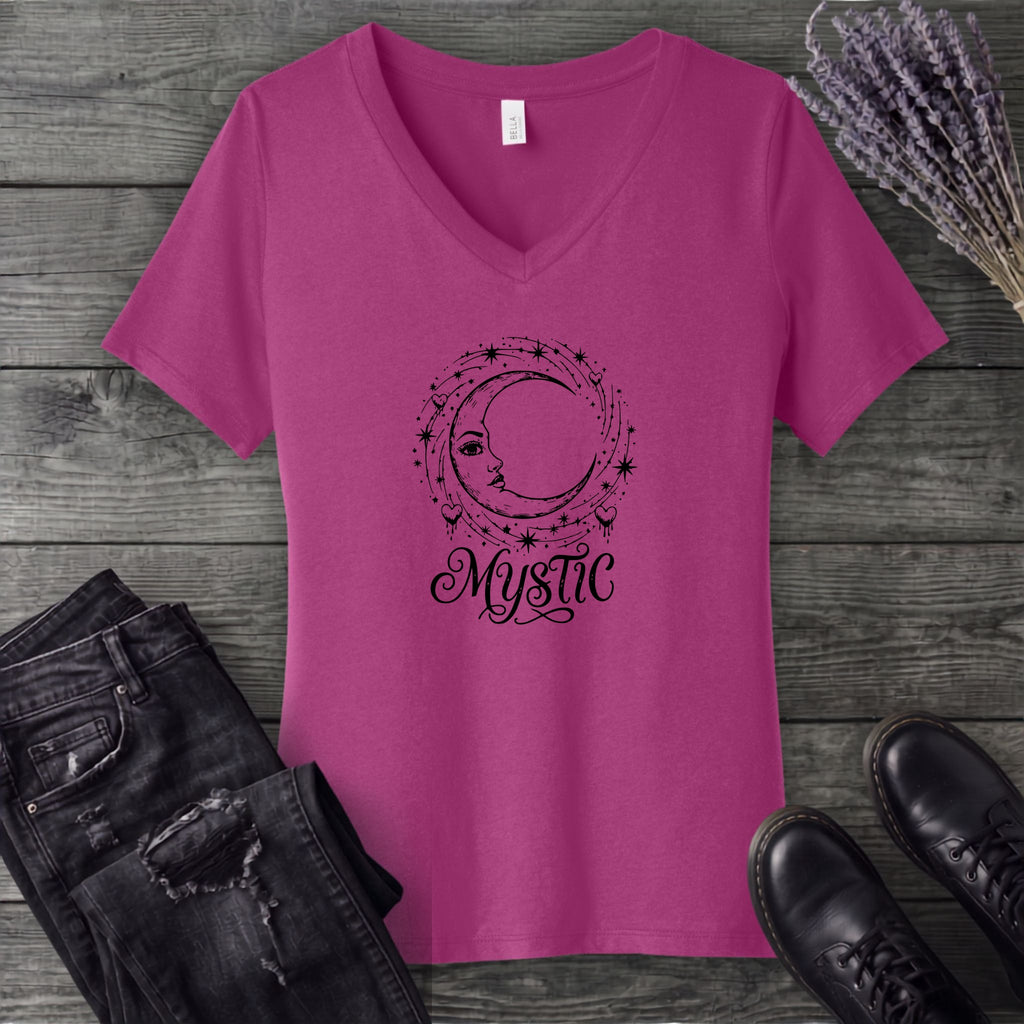 Mystic Moon V-Neck T-Shirt