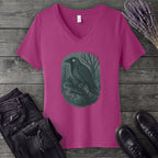 Woodland Spirits Raven V-Neck T-Shirt