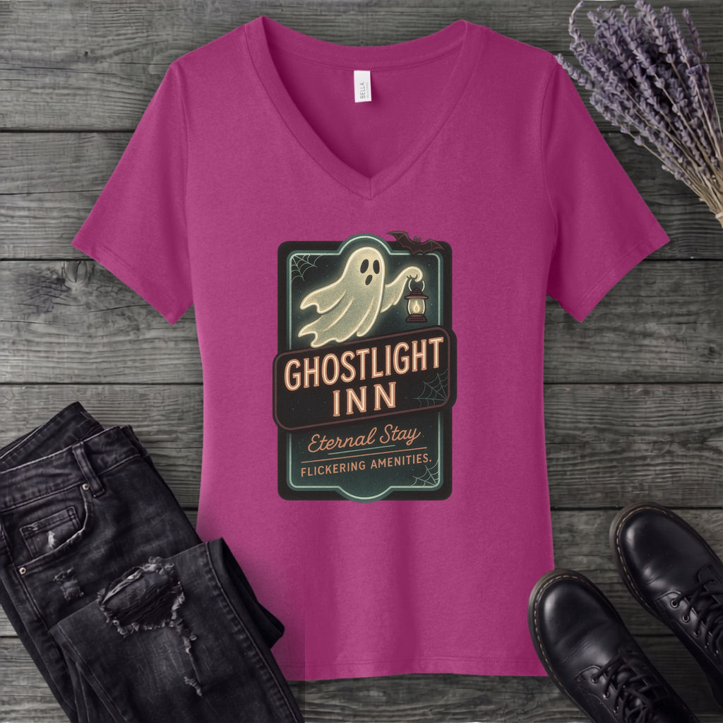 Ghostlight Inn V-Neck T-Shirt