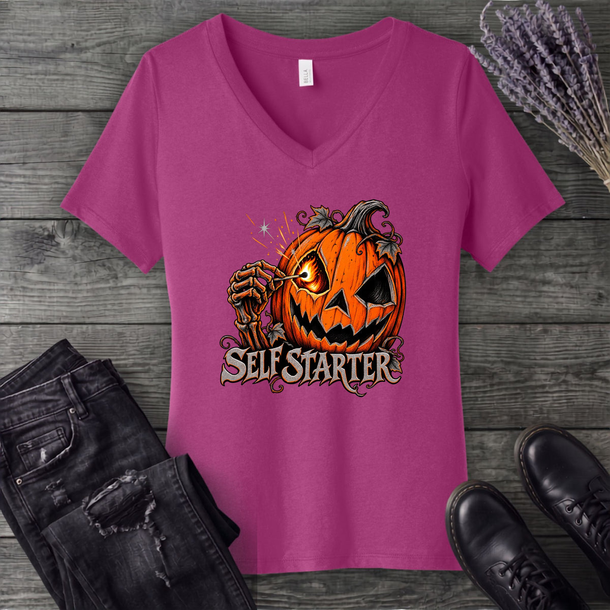 Self Starter V-Neck T-Shirt