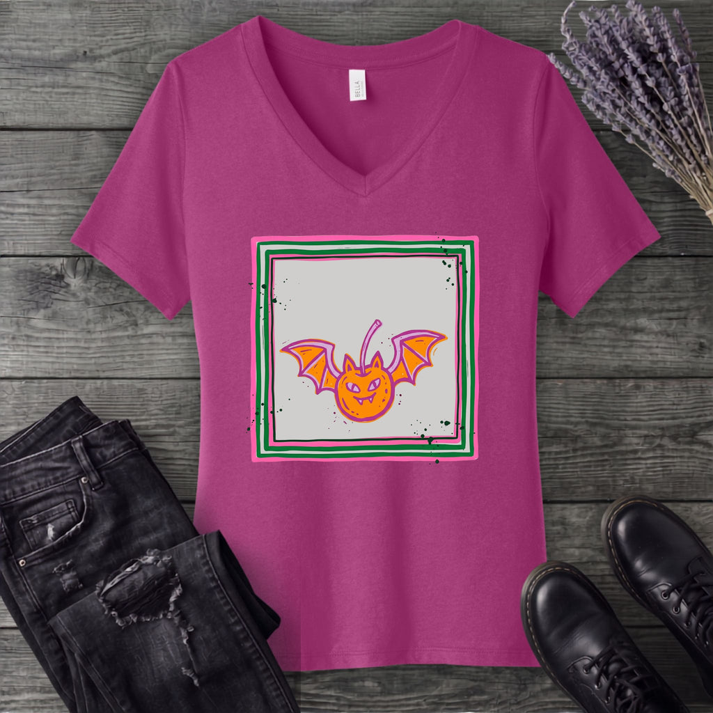 bat cherry max V-Neck T-Shirt