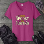 Too Spooky To Function V-Neck T-Shirt