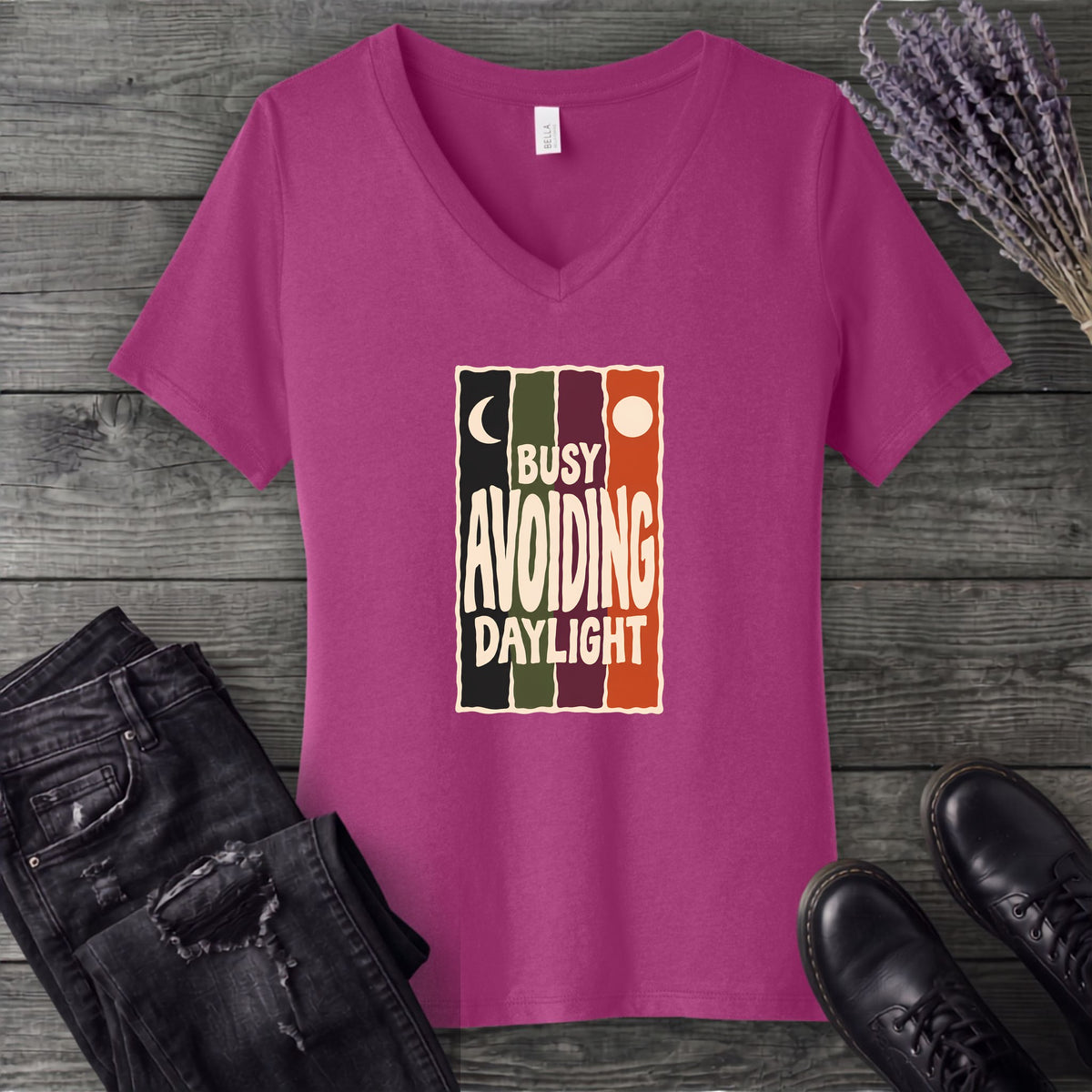 Avoiding Daylight V-Neck T-Shirt