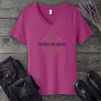 Coffee Or Chaos V-Neck T-Shirt