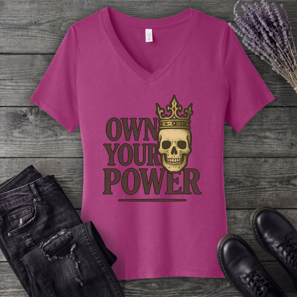 Own Your Power V-Neck T-Shirt