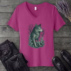 Woodland Spirits Wolf V-Neck T-Shirt