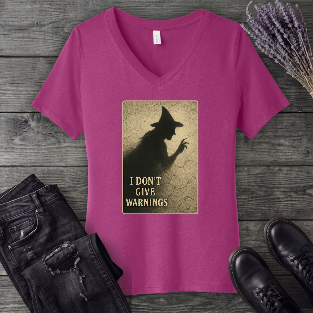 No Warnings V-Neck T-Shirt