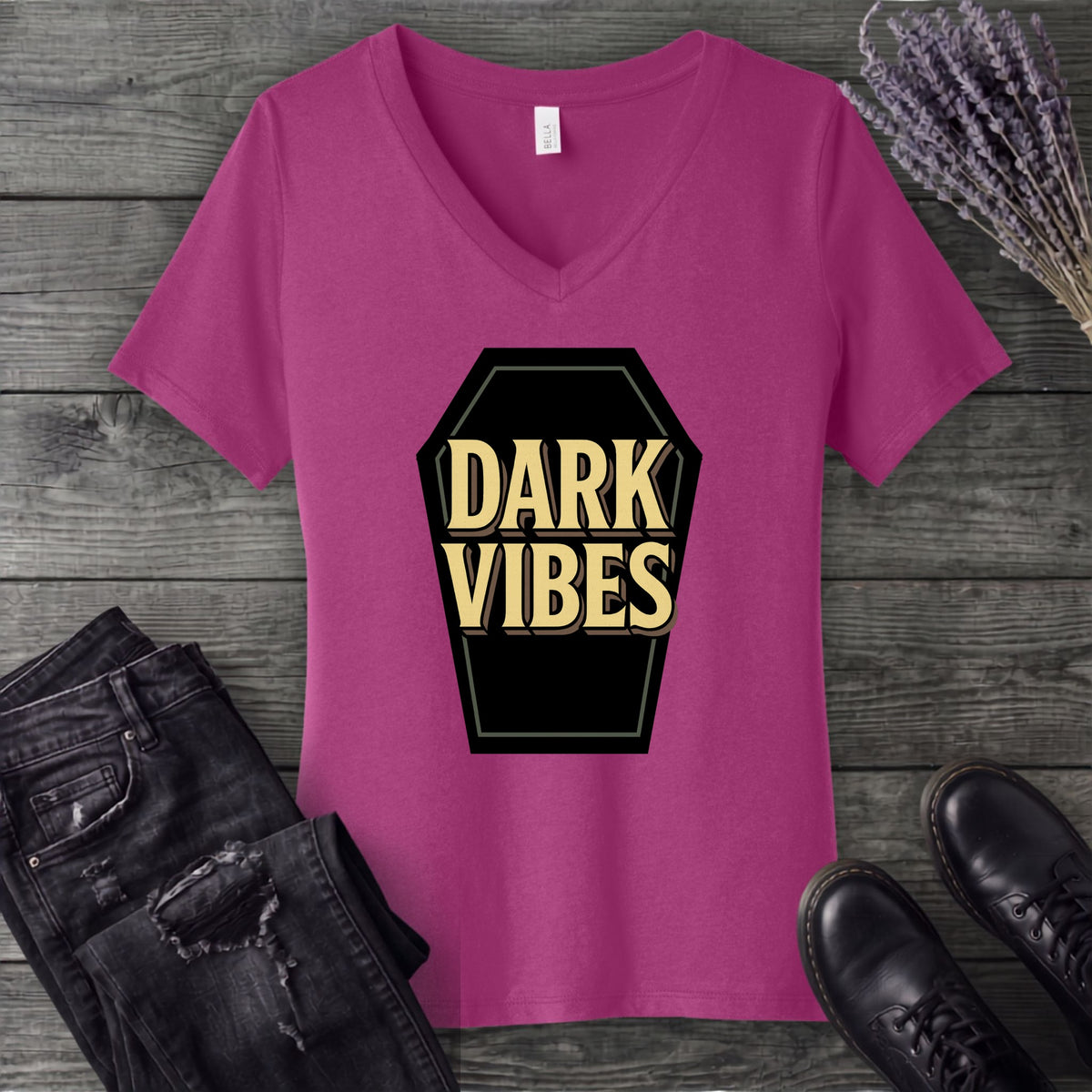 Dark Vibes V-Neck T-Shirt