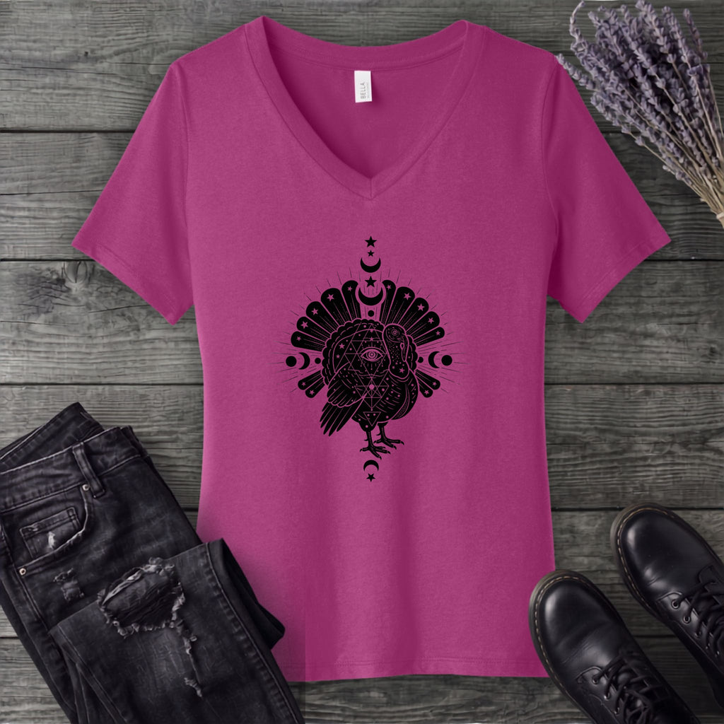 Celestial Turkey V-Neck T-Shirt