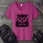 Owl Knitter V-Neck T-Shirt