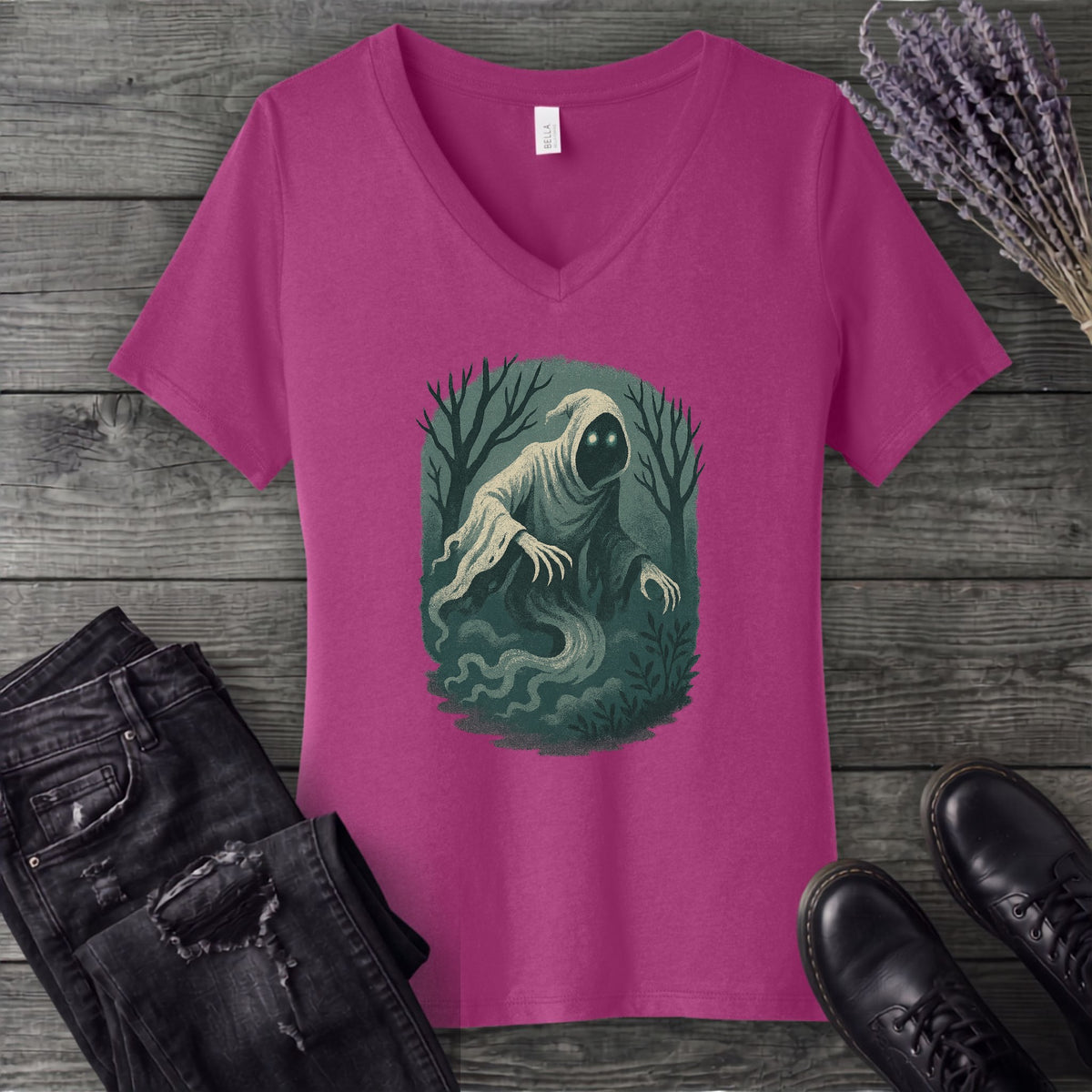 Woodland Spirits Wraith V-Neck T-Shirt