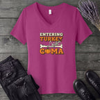 Entering Turkey Coma V-Neck T-Shirt