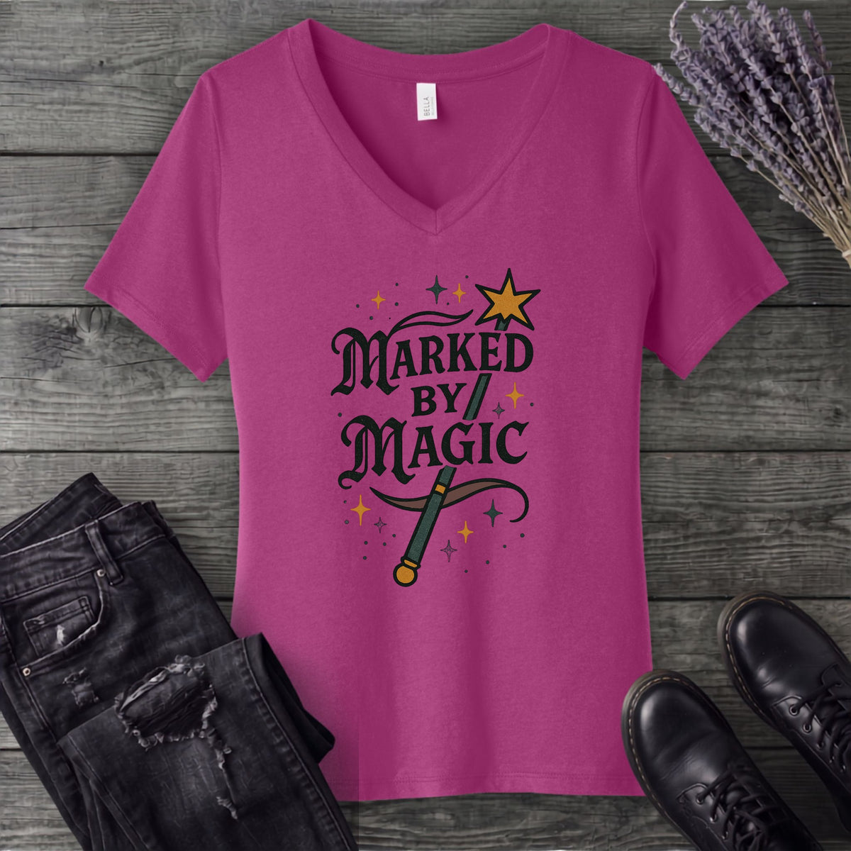 Marked By Magic V-Neck T-Shirt
