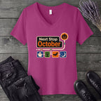 Next Stop October V-Neck T-Shirt