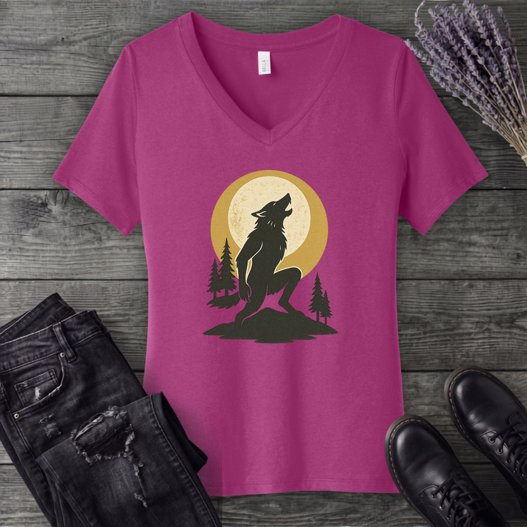 Werewolf Howl V-Neck T-Shirt