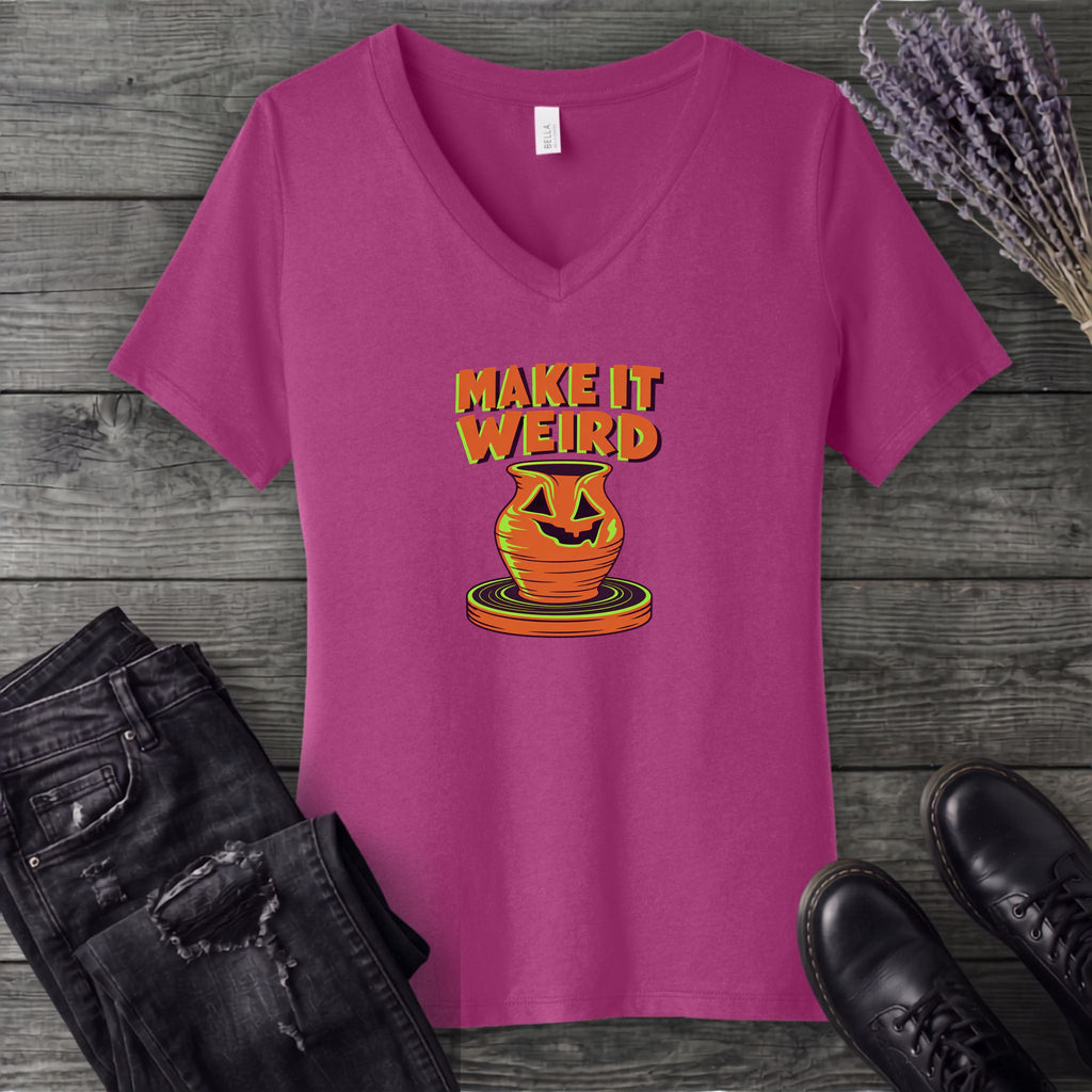 Make It Weird V-Neck T-Shirt