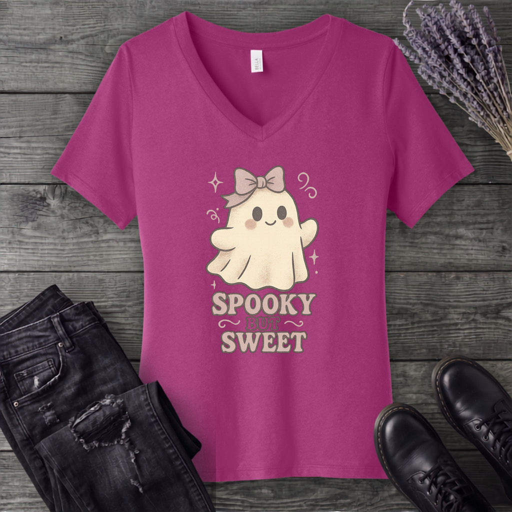 Spooky But Sweet V-Neck T-Shirt