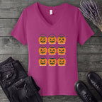 Bucket Grid V-Neck T-Shirt