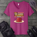 Cranberry Sauce V-Neck T-Shirt