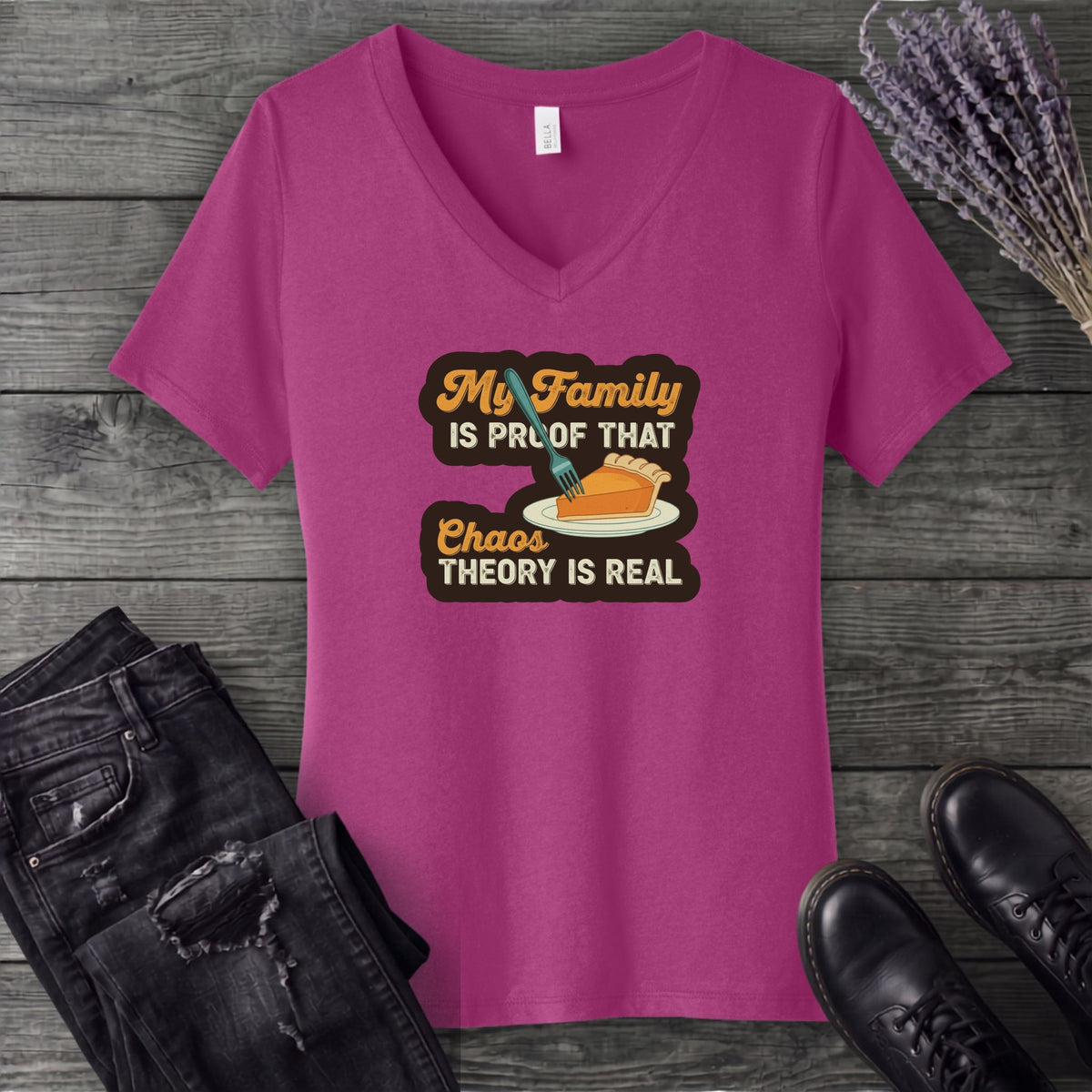 Chaos Theory V-Neck T-Shirt