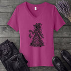 mushroom witch V-Neck T-Shirt