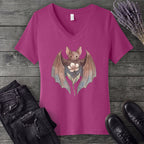Watercolor Bat V-Neck T-Shirt