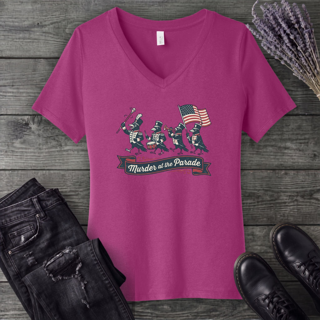 Murder At The Parade V-Neck T-Shirt