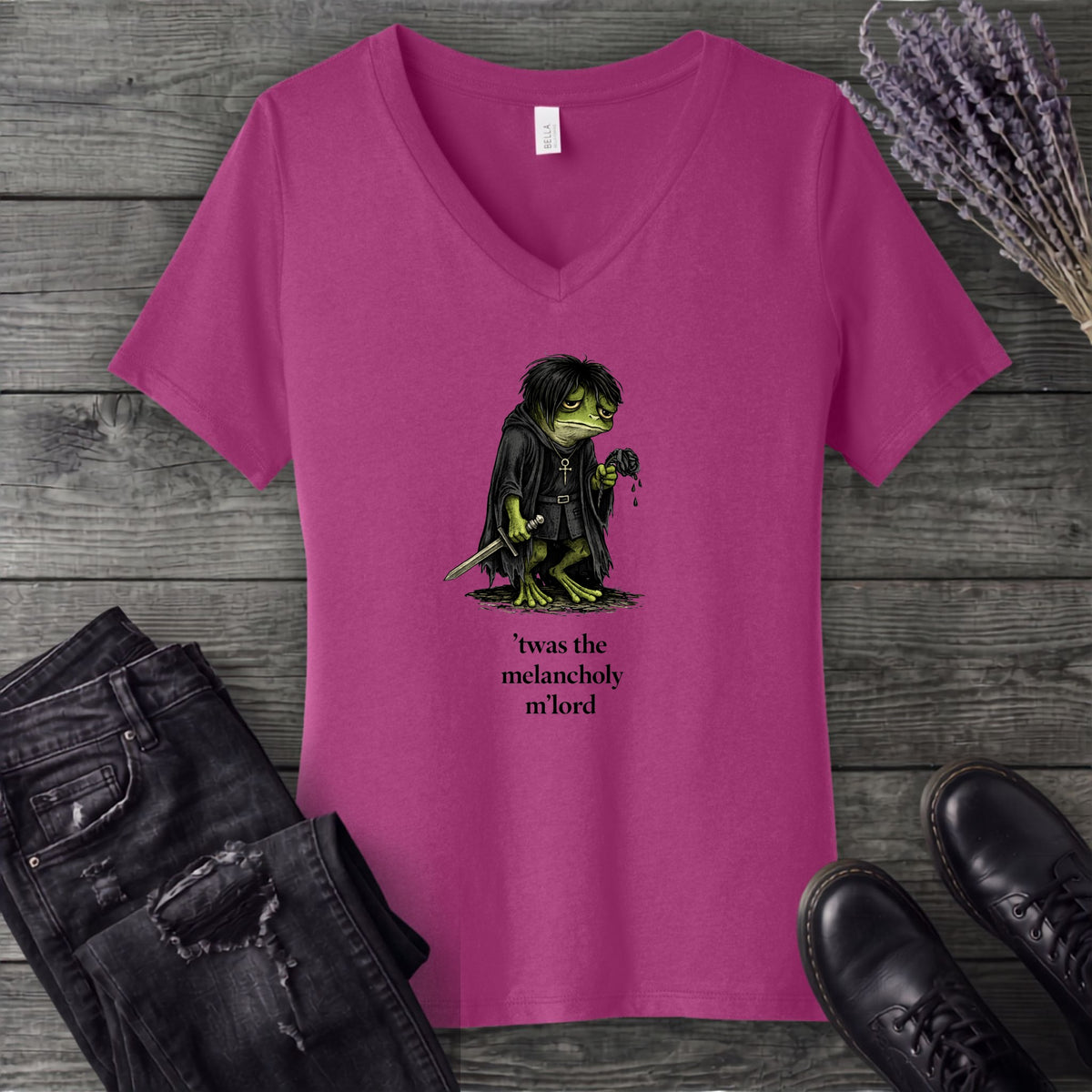 Twas The Melancholy V-Neck T-Shirt