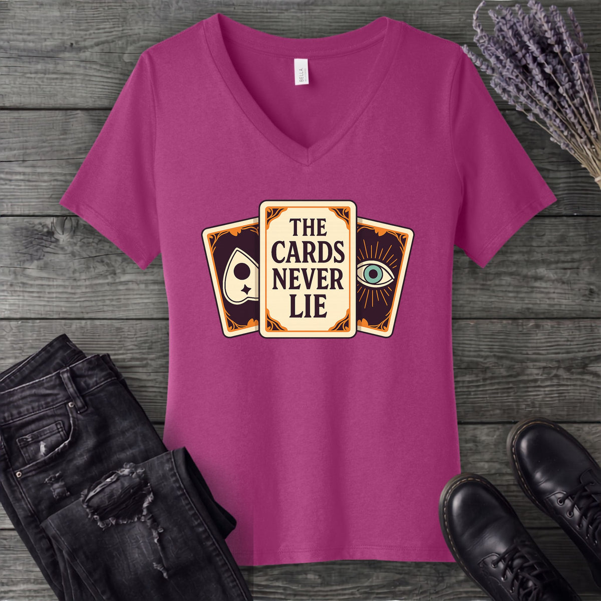 The Cards Never Lie V-Neck T-Shirt