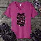 bat night garden V-Neck T-Shirt