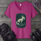Woodland Spirits Fox V-Neck T-Shirt