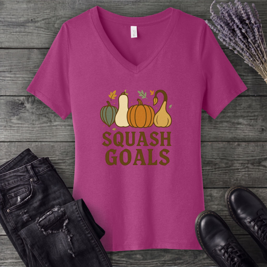 Squash Goals V-Neck T-Shirt