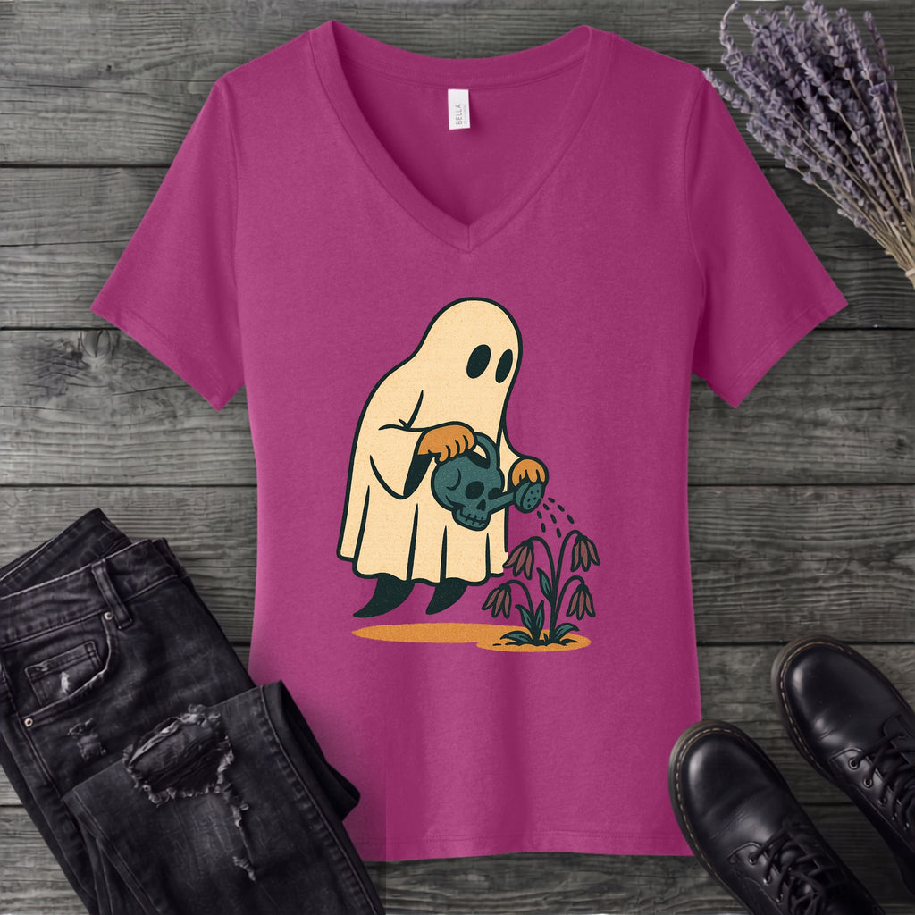 Ghost Gardener V-Neck T-Shirt
