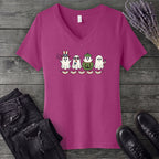 July 4th Ghosts V-Neck T-Shirt