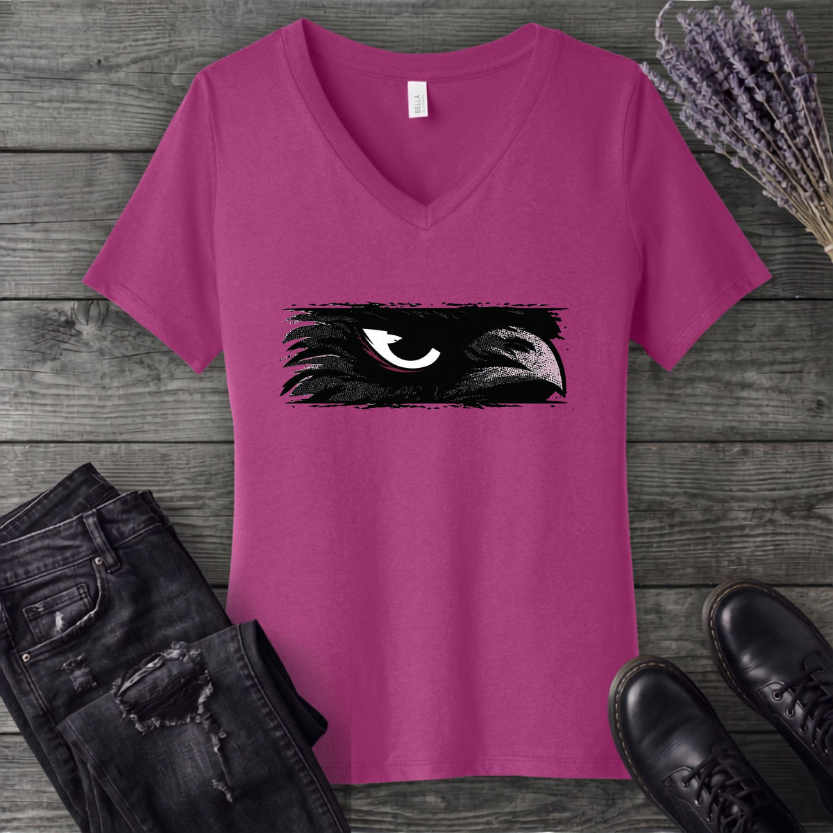 Watching V-Neck T-Shirt