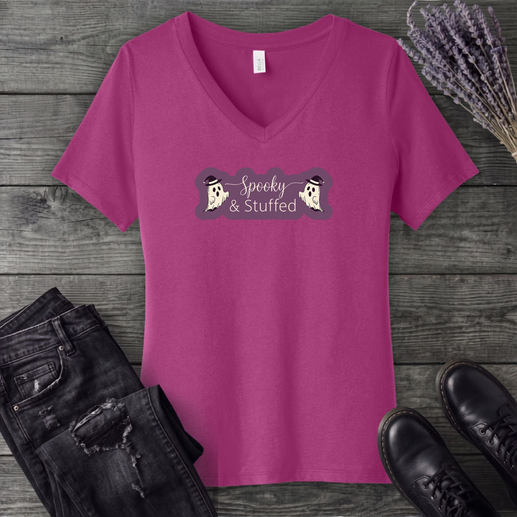 Spooky And Stuffed V-Neck T-Shirt