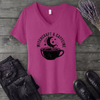 Witchcraft And Caffeine V-Neck T-Shirt